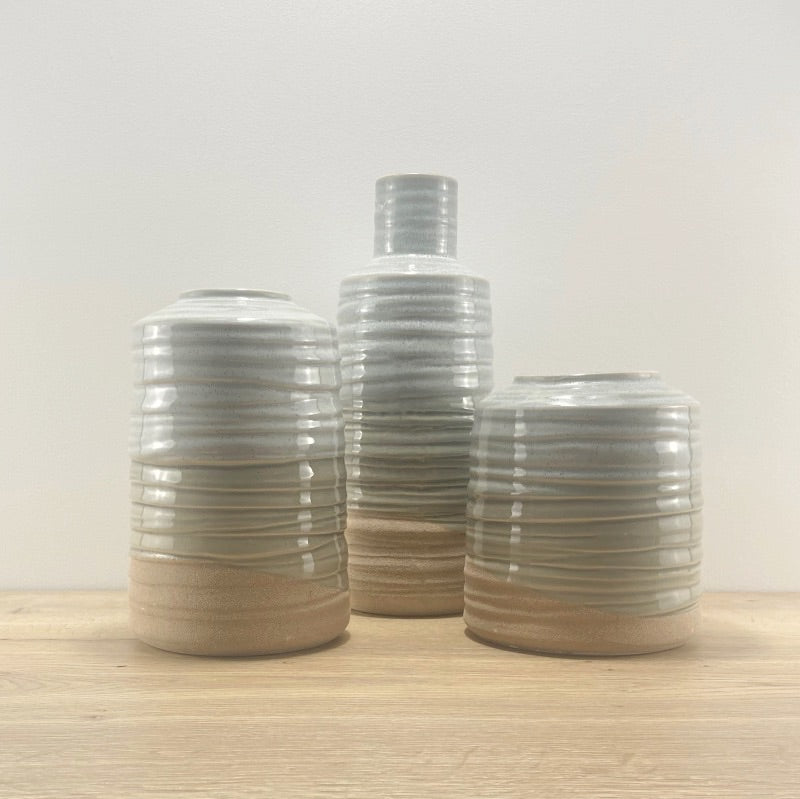 Grey Dip Tall Vase