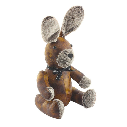 Faux Leather Rabbit Doorstop