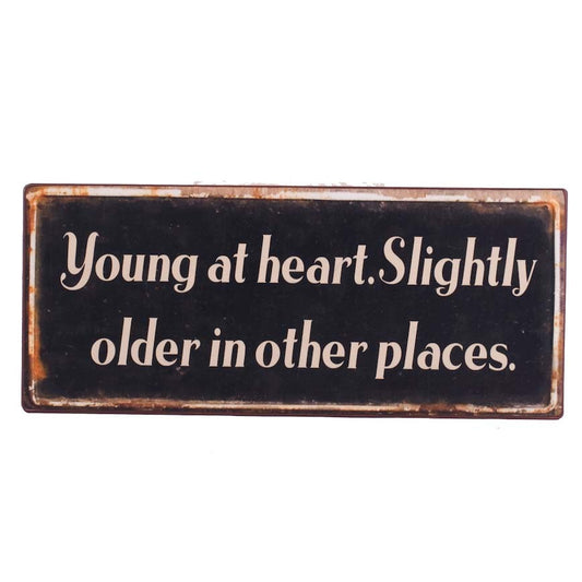 Iron Sign - Young At Heart 30cm