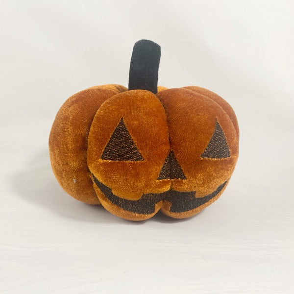 Orange Fabric Face Pumpkin in 3 sizes