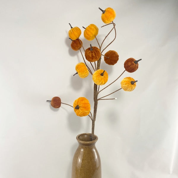 Tall Pumpkin twig in Brown and Orange
