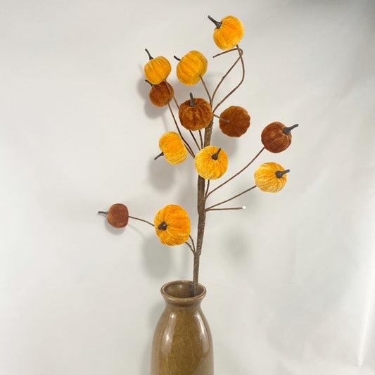 Tall Pumpkin twig in Brown and Orange