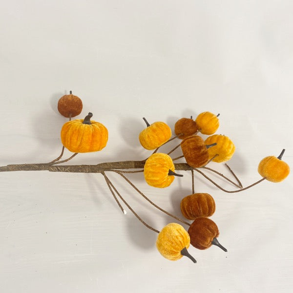Tall Pumpkin twig in Brown and Orange