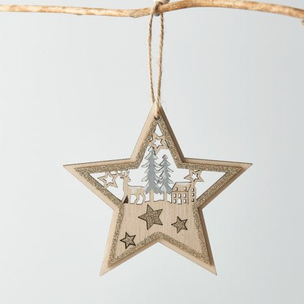 Scene Cut Wooden Star Hanger