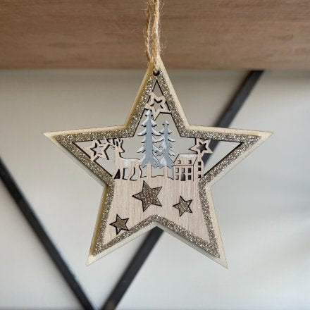 Scene Cut Wooden Star Hanger