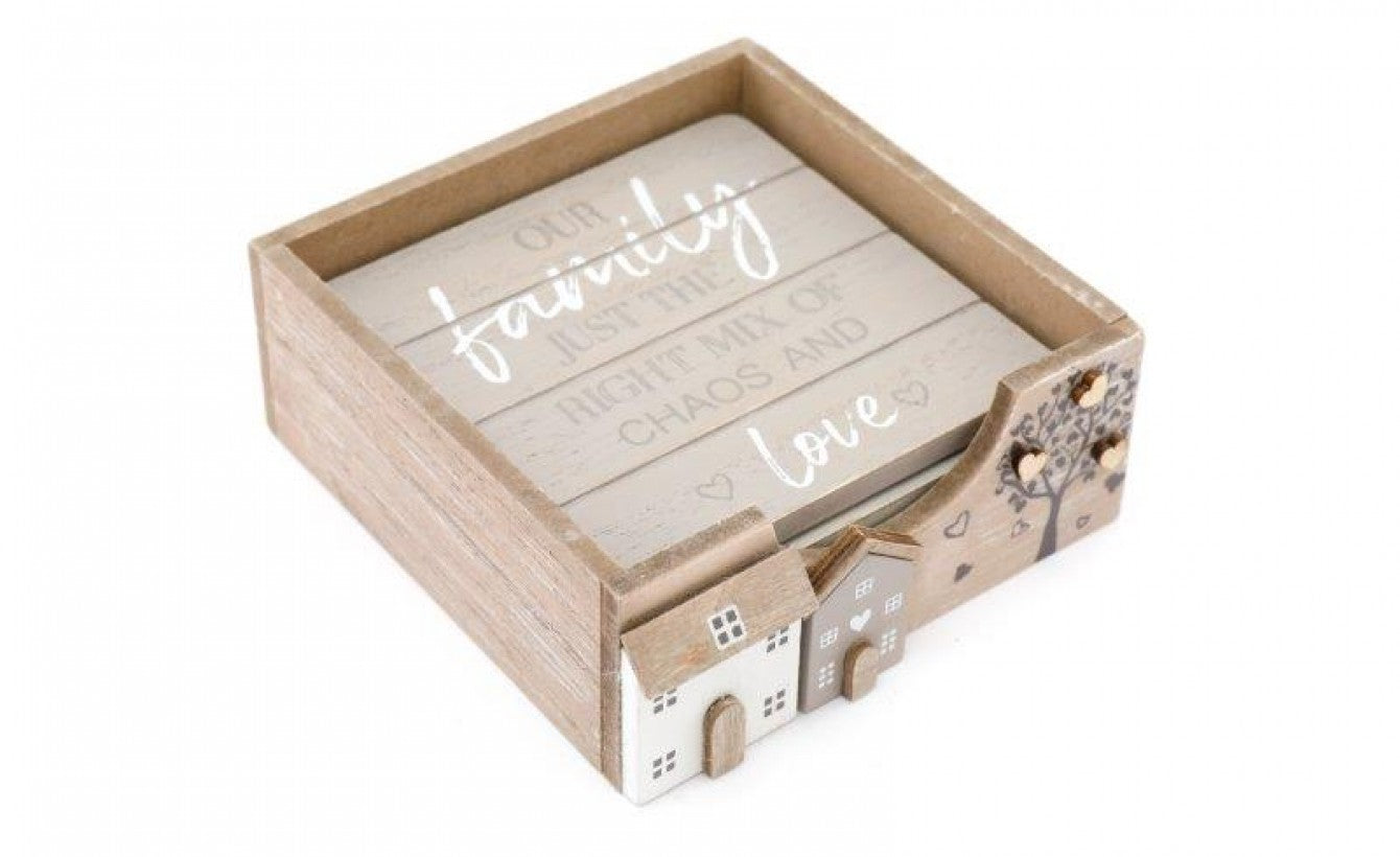 Set 4 Wooden Coasters