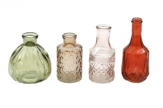 S/4 Mushroom Vase Bottles in Gift Box