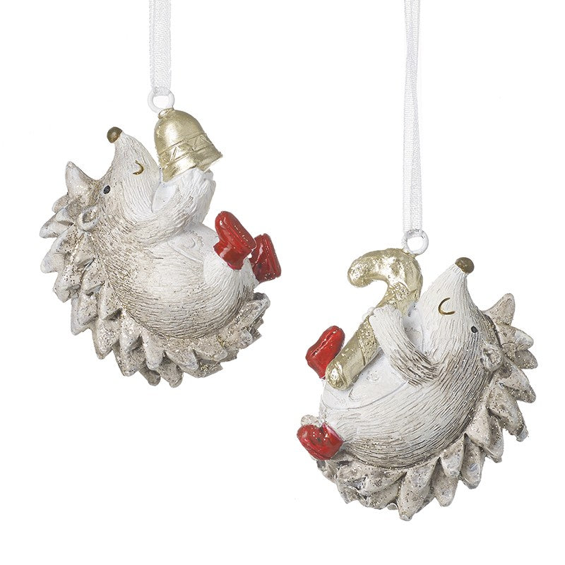 Hanging Hedgehogs With Bell & Candy