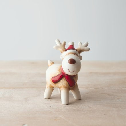 Ceramic Red Nose Reindeer