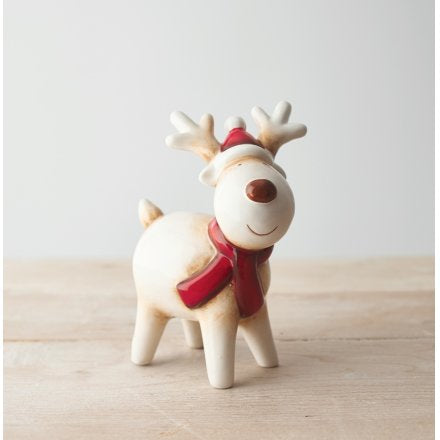 Ceramic Red Nose Reindeer