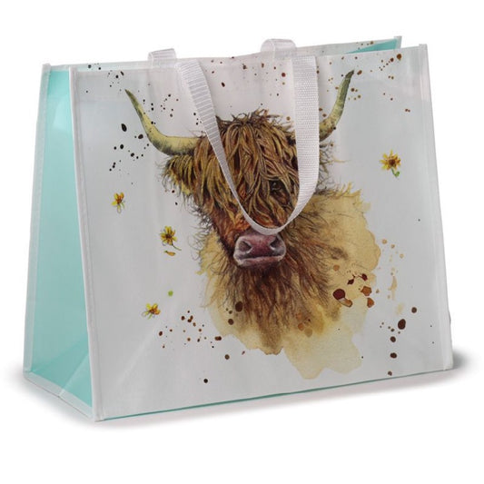 Jan Pashley Highland Cow Reusable Shopping Bag