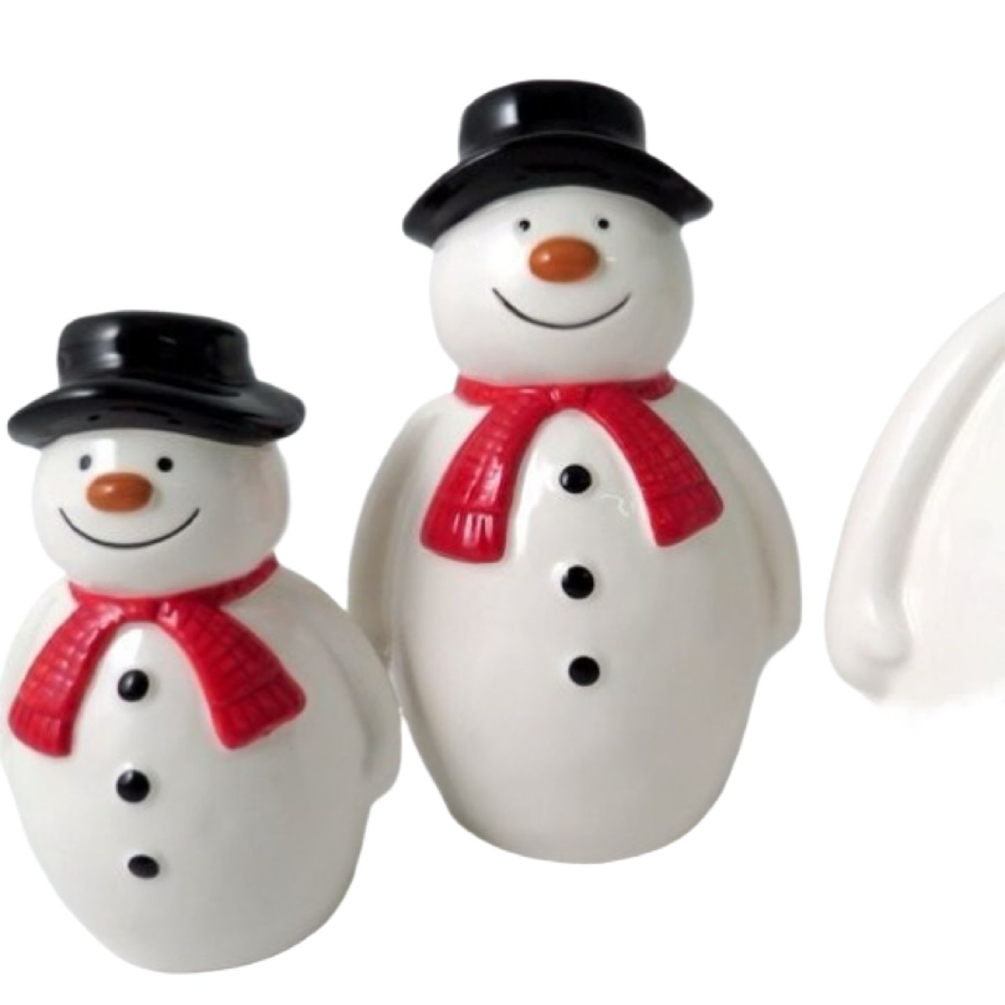 White Ceramic Snowman Large