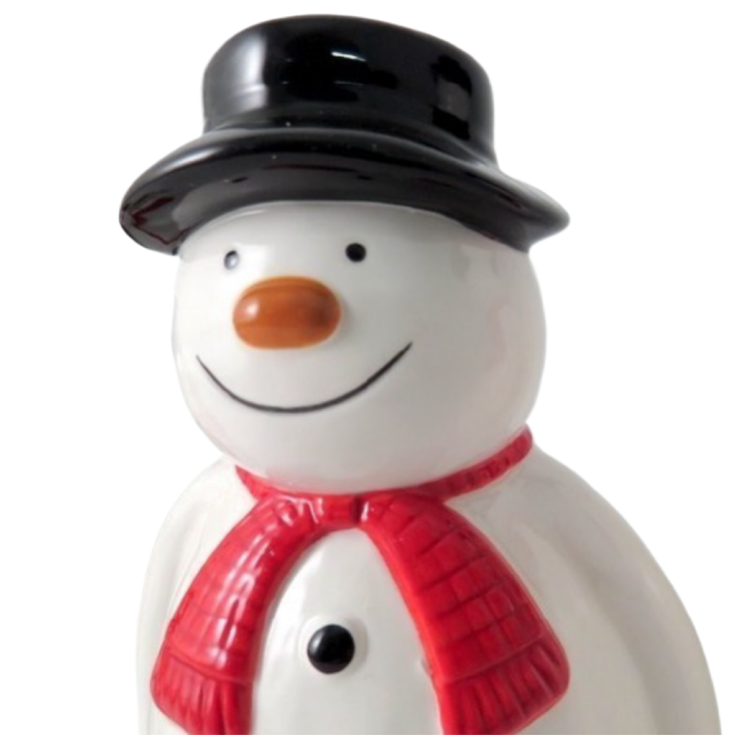 White Ceramic Snowman Large
