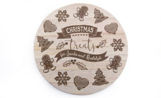 Gingerbread Santa Treat Plate