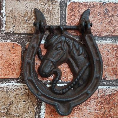 Iron Horse Head Door Knocker