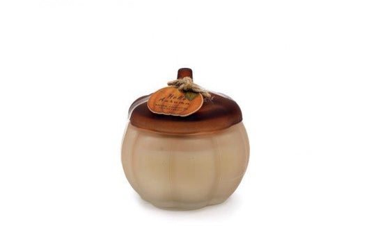 Autumn Pumpkin Glass Candle - Small