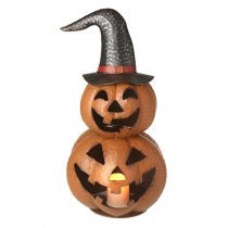 Metal Pumpkin with Hat