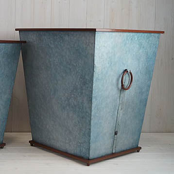 Large Metal Square Tall Planters H50cm