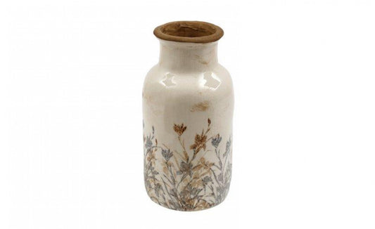 13X25.5CM FLORAL PATTERN VASE