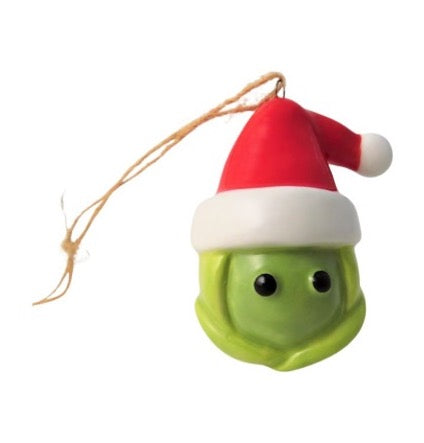 Hanging Ceramic Brussel Sprout Tree Decoration