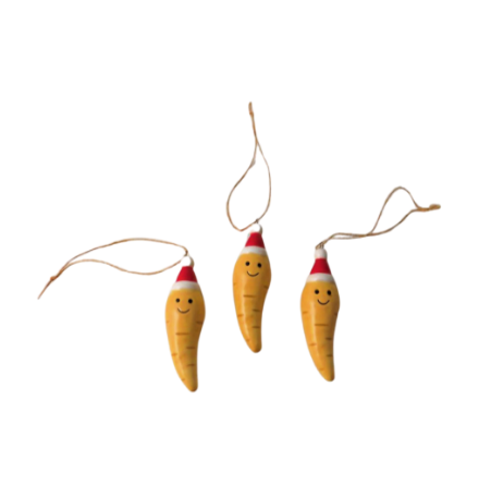 Hanging Ceramic Parsnip Tree Decoration